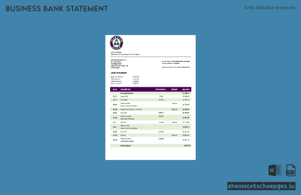 Organisationsdokumentation der Pakistan Meezan Bank (Word- und PDF-Beispiel)